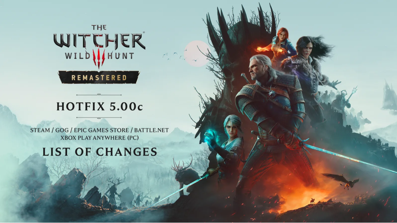 The Witcher 3 Remastered recibe un nuevo parche con mejoras para DLSS e iluminación