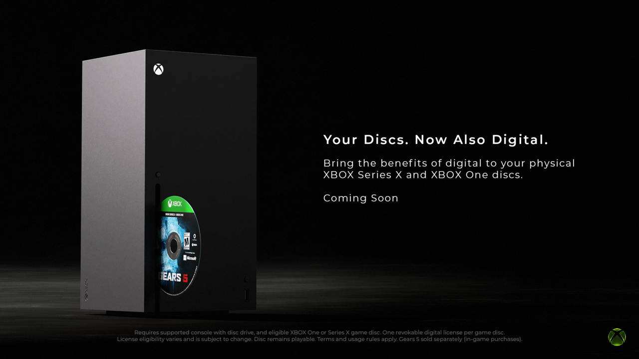 Xbox permitirá convertir juegos físicos en licencias digitales